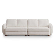 Sofá de tela bouclé Paton de 114,5''