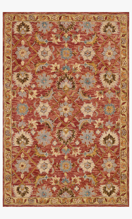 Loloi Victoria VK-09 Terracotta / Gold