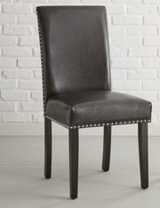 Verano Black PU Side Chair (Set of 2)