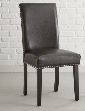 Verano Black PU Side Chair (Set of 2)