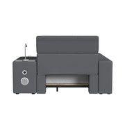 Valari Twin Transformer Bed with Electronic Features in Grey PU