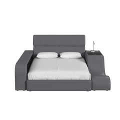 Valari Full Transformer Bed with Electronic Features in Grey PU
