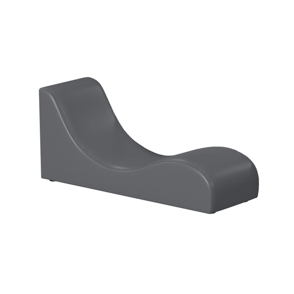 Valari Lounge Chair In Grey Pu