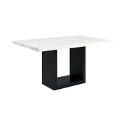 Valentino White 5Pc Counter Height Dining Set-Table & Four Blue Chairs