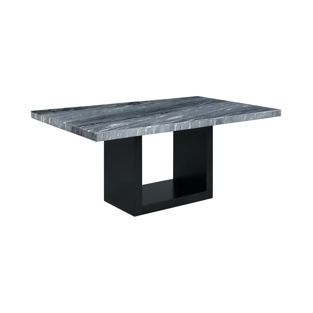Valentino Complete Table (Grey Marble)
