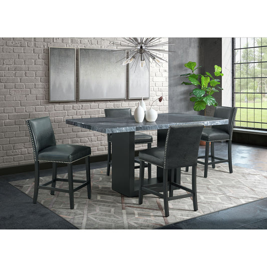 Valentino Complete Counter Table (Grey Marble)