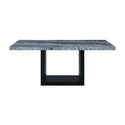 Valentino Complete Table (Grey Marble)