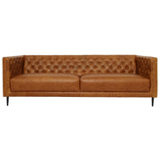 Vermont Waxy Cognac Leather Sofa