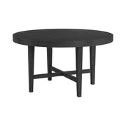 Versailles Contemporary Round Dining Table In Black