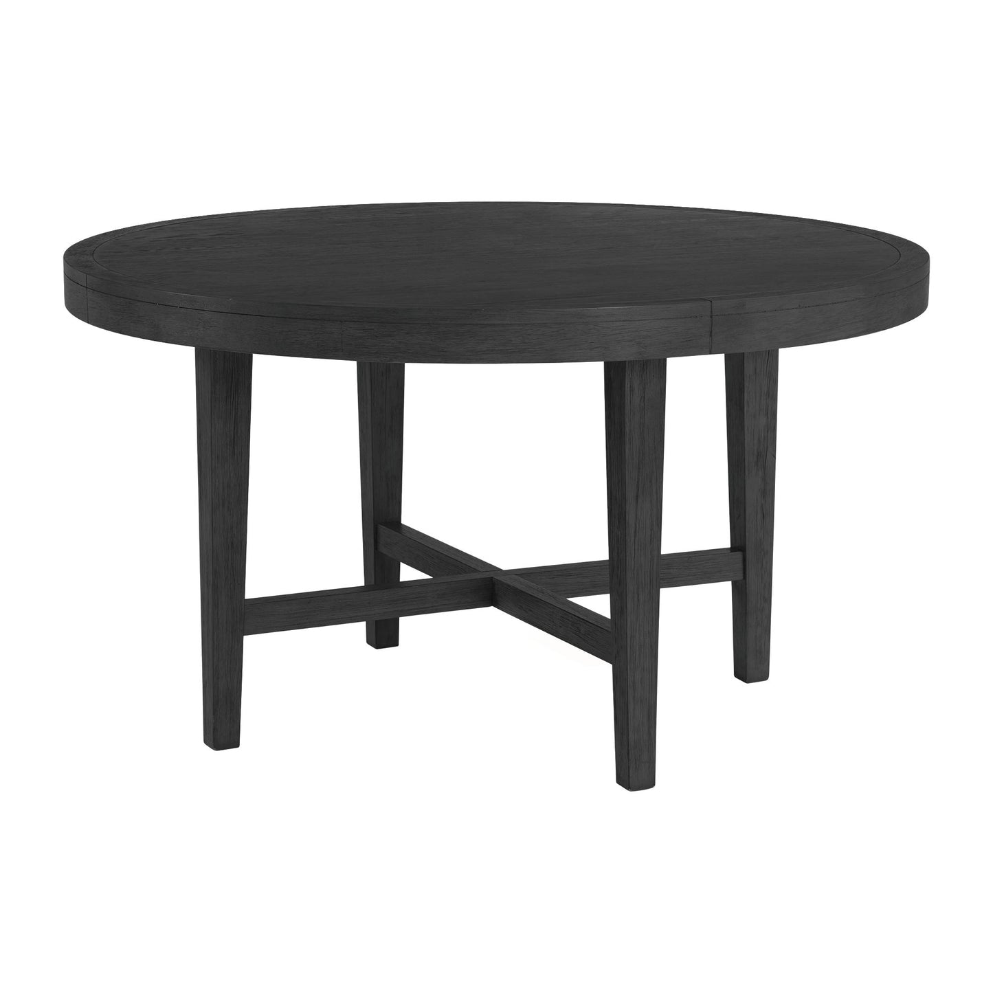 Versailles Contemporary Round Dining Table in Black