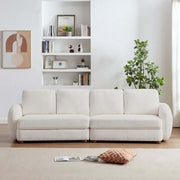 Sofá de tela bouclé Paton de 114,5''