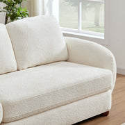 Sofá de tela bouclé Paton de 114,5''