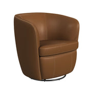 Vito Swivel Chair in Pebble Tan
