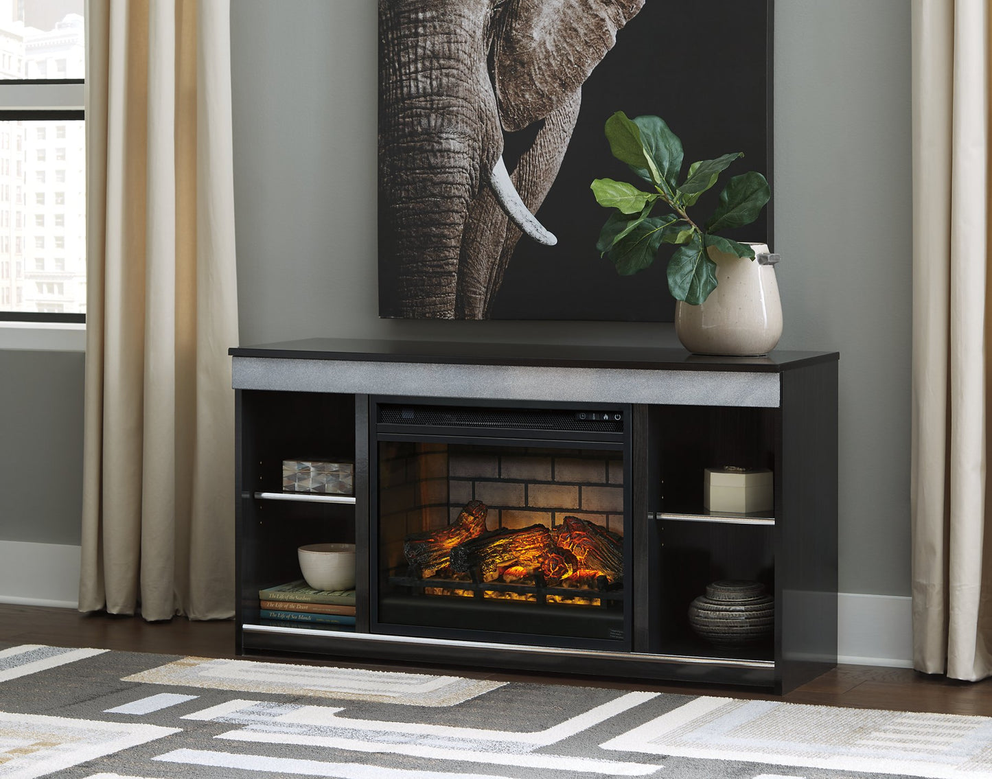 Accesorios de entretenimiento Inserto de chimenea eléctrica infrarroja