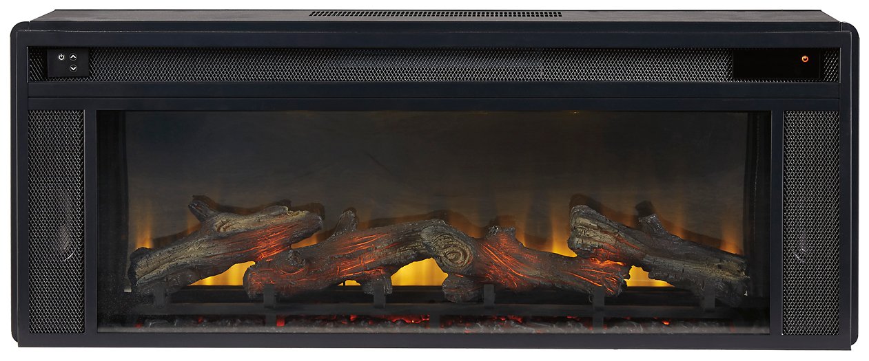 Soporte para TV Foyland de 83" con chimenea eléctrica