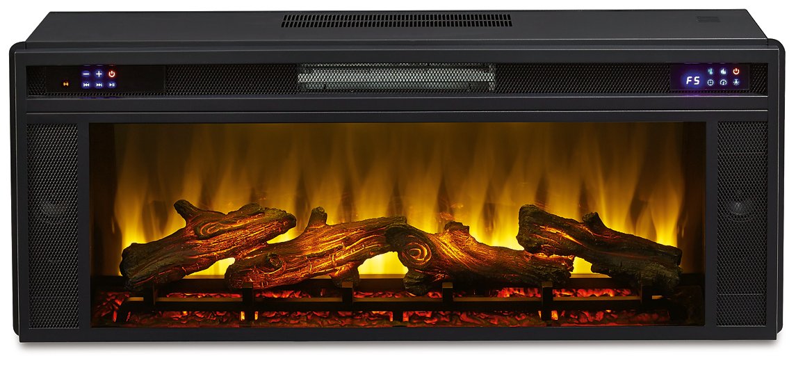 Mueble para TV Landocken de 83" con chimenea eléctrica