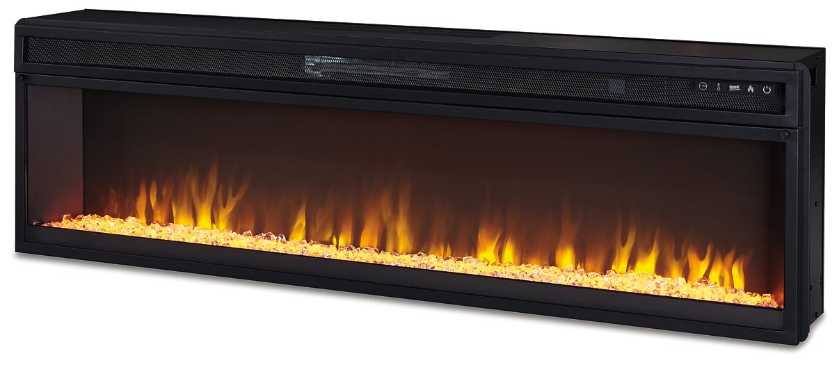 Mueble de TV Krystanza con chimenea eléctrica