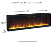 Mueble de TV Krystanza con chimenea eléctrica