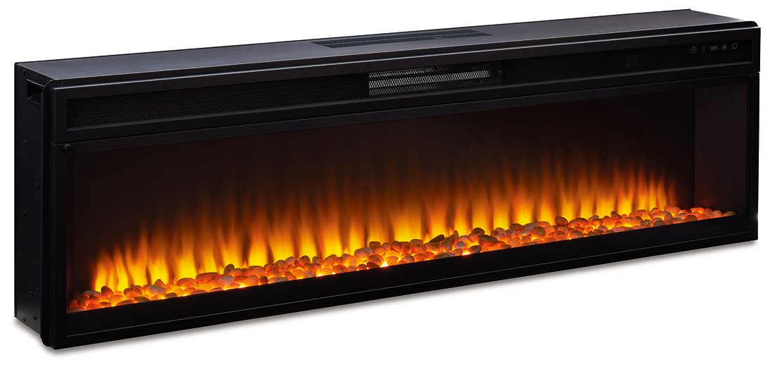 Mueble de TV Krystanza con chimenea eléctrica