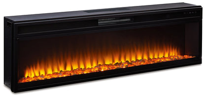 Mueble de TV Krystanza con chimenea eléctrica