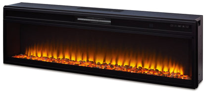 Mueble de TV Krystanza con chimenea eléctrica