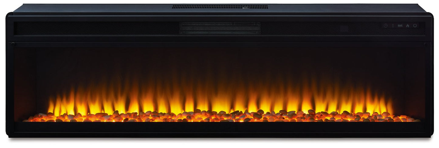Mueble de TV Krystanza con chimenea eléctrica