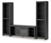 Cayberry 3-Piece Entertainment Center with Electric Fireplace
