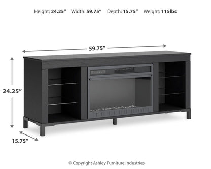 Cayberry TV Stand with Fireplace