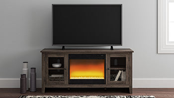 Mueble para TV Arlenbry de 60" con chimenea eléctrica