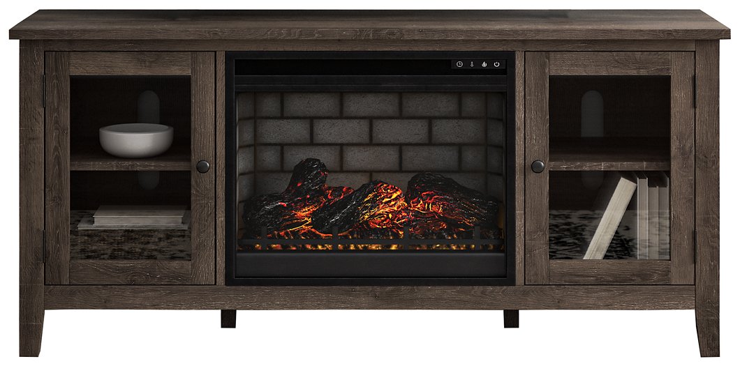 Mueble para TV Arlenbry de 60" con chimenea eléctrica