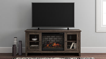 Mueble para TV Arlenbry de 60" con chimenea eléctrica