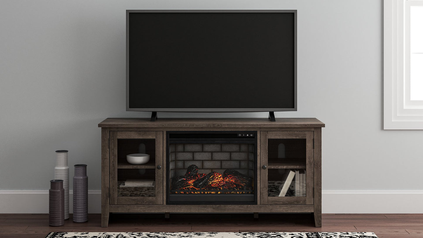 Mueble para TV Arlenbry de 60" con chimenea eléctrica