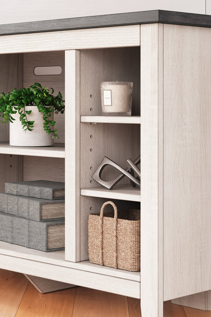 Mueble de TV esquinero Dorrinson con chimenea eléctrica