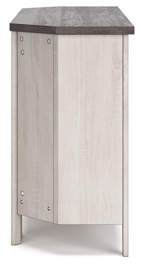 Mueble de TV esquinero Dorrinson con chimenea eléctrica