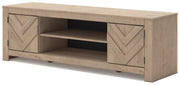 Cayboni LG TV Stand w/Fireplace Option
