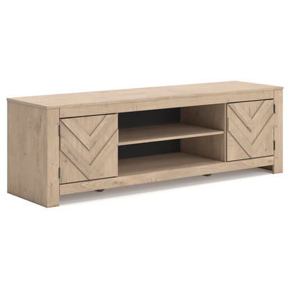 Cayboni 71" TV Stand with Electric Fireplace