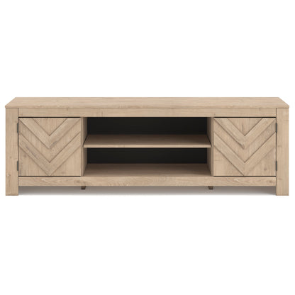 Cayboni 71" TV Stand with Electric Fireplace