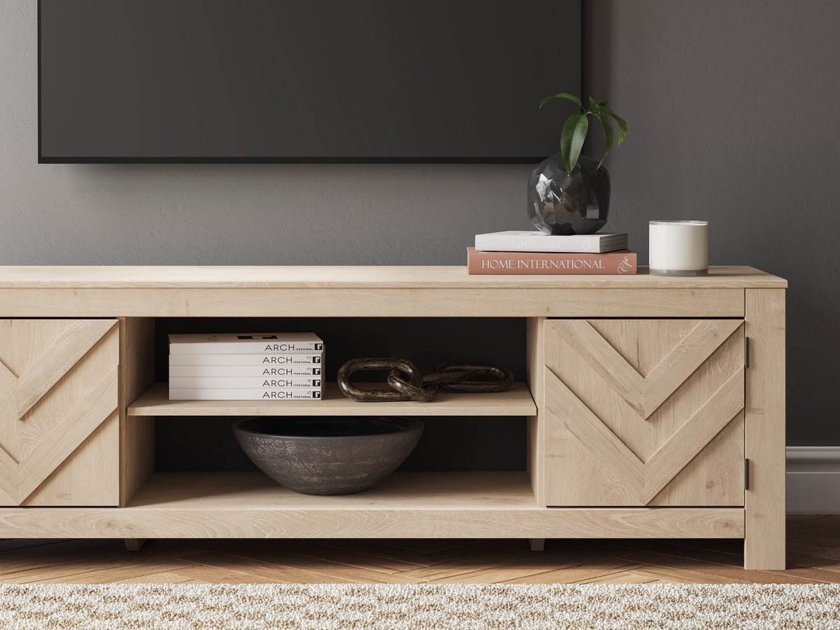 Cayboni 71" TV Stand with Electric Fireplace