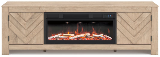 Cayboni 71" TV Stand with Electric Fireplace