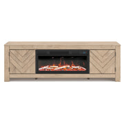 Cayboni 71" TV Stand with Electric Fireplace