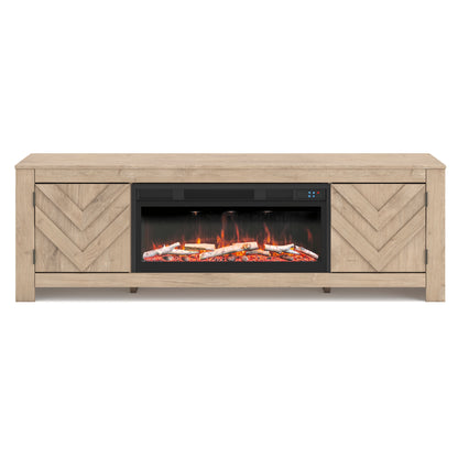 Cayboni 71" TV Stand with Electric Fireplace