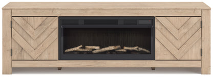 Cayboni 71" TV Stand with Electric Fireplace
