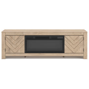 Cayboni 71" TV Stand with Electric Fireplace