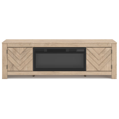 Cayboni 71" TV Stand with Electric Fireplace