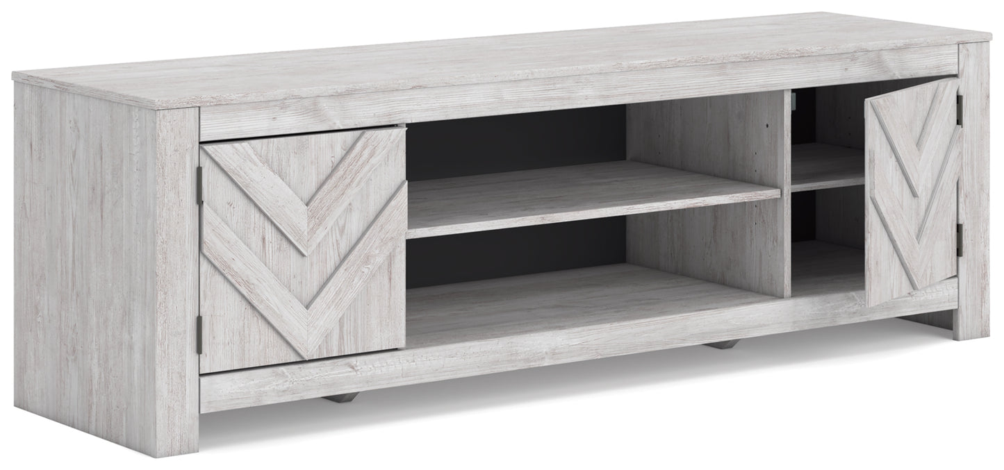 Cayboni LG TV Stand w/Fireplace Option