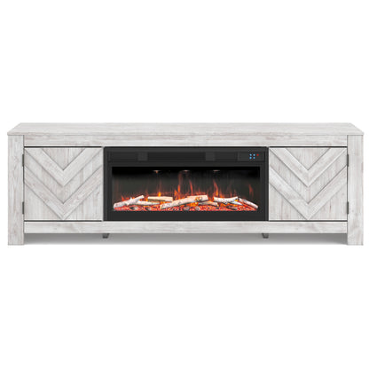 Cayboni 71" TV Stand with Electric Fireplace