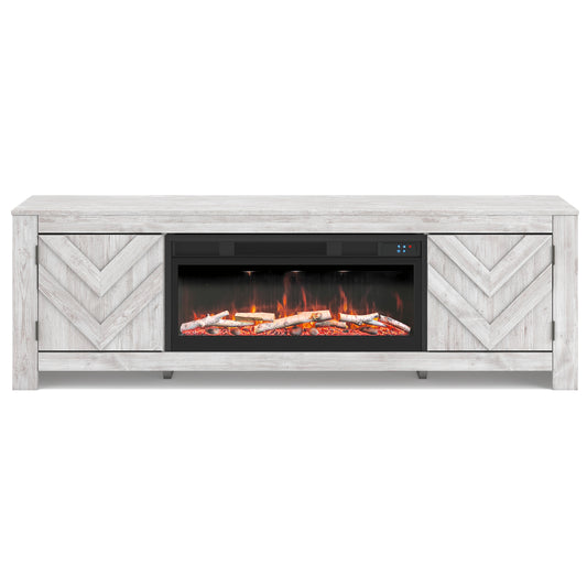 Cayboni 71" TV Stand with Electric Fireplace