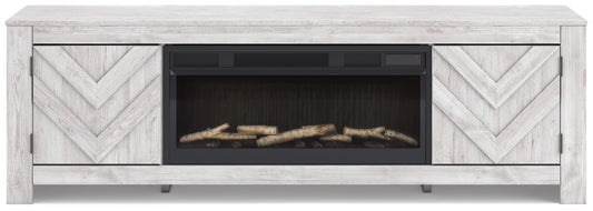 Cayboni 71" TV Stand with Electric Fireplace