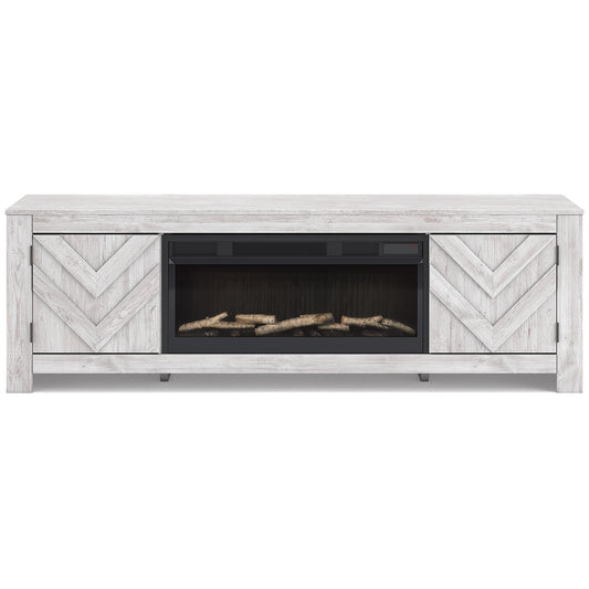 Cayboni 71" TV Stand with Electric Fireplace