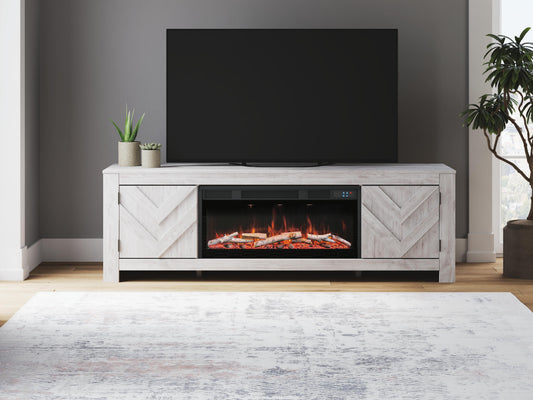 Cayboni 71" TV Stand with Electric Fireplace